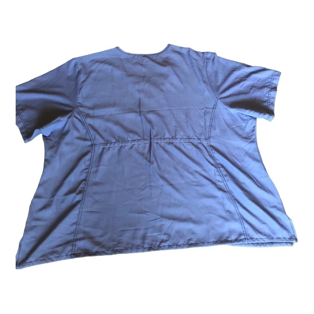 Women’s Scrub Top Size 5XLARGE Bleu Nursing Medical Uniform